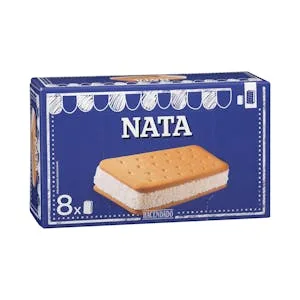 Helado Sándwich Sabor Nata Hacendado 0.8 L