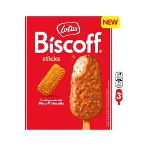 Biscoff Helados de Galleta Caramelizada, con Trozos de Galleta Caramelizada 3 X 90 Ml. 270 ML