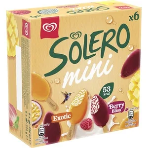 Helados Mini 3 Unidades Exotic & 3 Unidades Berry Bliss Solero