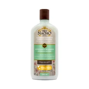 TIO Nacho Herbolaria Milenaria Acondicionador Fortificante y Anticaida por Rotura, con Jalea Real y Extractos Fortificantes 330 Ml.