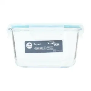 Hermético de Vidrio Borosilicato Cuadrado 1 L Carrefour Home