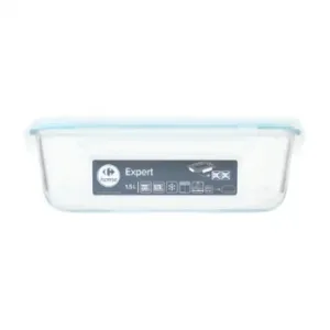 Hermético de Vidrio Borosilicato Rectangular 1,5 L Carrefour Home