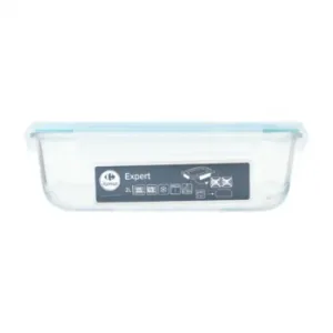 Hermético de Vidrio Borosilicato Rectangular 2 L Carrefour Home