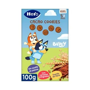 Hero Kids Bluey Galletas de Cereales y Cacao a Partir de 36 Meses 100 G.