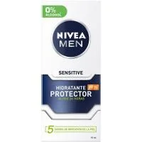Hidratante Sensitive Nivea For Men, Dosificador 75 Ml