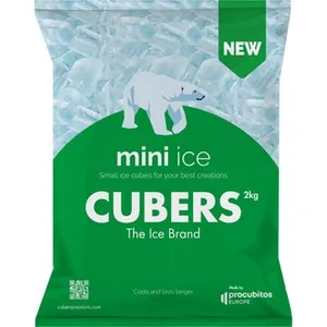 Hielo Mini Picado Especial Cocktail  Cubers 2 KG
