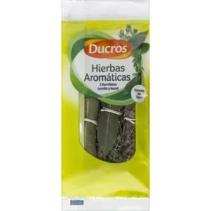 Hierbas Aromáticas 3 Ramilletes de Tómillo y Laurel  Ducros 9 G