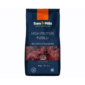 SAM Mills High Protein Espirales sin Gluten, 40% de Proteína, 250 G.