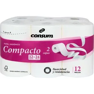 Higiénico Doble Capa Compacto 12 u