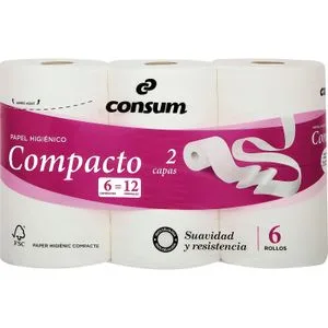 Higiénico Doble Capa Compacto 6 u