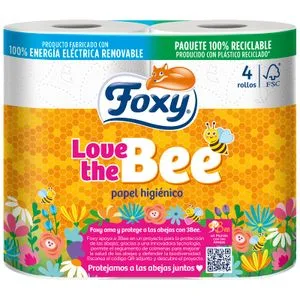 Higiénico Love The Bee 4 Rollos 4 u