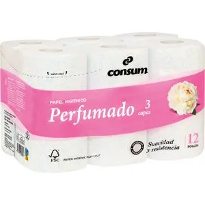 Higiénico Triple Capa Perfumado 12 u
