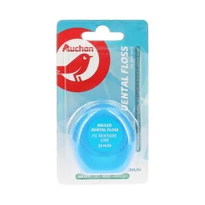 Producto Alcampo Hilo Dental con Cera, Sabor a Menta 25 M. 25 UD