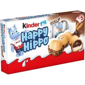 Hippo Galletas Rellenas de Crema de Chocolate Pack 5 Unidades Kinder Happy