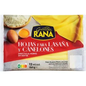 Hojas de Lasaña Frescas 250 Gr