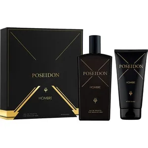 Hombre Estuche con Eau de Toilette Masculina + After Shave Tubo 150 Ml Poseidon