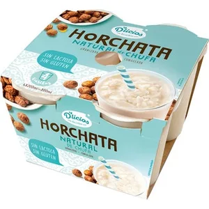 Horchata de Chufa Natural Pack 4 Unidades sin Gluten y sin Lactosa D'licios