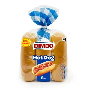 Hot Dog Rebanado 6 Unidades 330 Gr