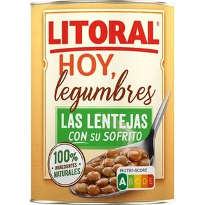 Hoy Lentejas con Su Sofrito sin Gluten Litoral