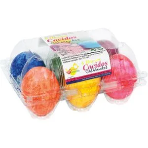 Huevos Cocidos Colores 1/2 Docena 0,5 Dc