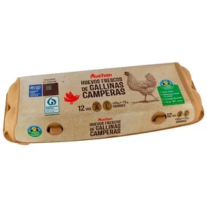 Alcampo Cultivamos LO Bueno  Huevos de Gallinas Camperas Clase L y Cat. a 12 Uds.