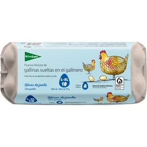 Huevos de Gallinas Sueltas en Gallinero Categoría a Clase L-xl el Corte Ingles