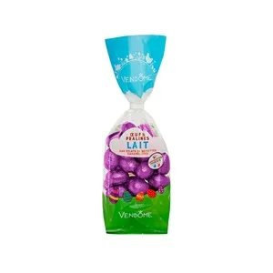 Vendome Huevos de Pascua Bombón de Chocolate con Leche Rellenos de Praliné y Trocitos de Avellana Caramelizada 250 G.