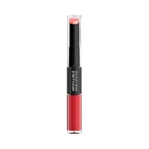 L´oréal Paris Infaillible 24h , Tono 501 Timeless Red  Pintalabios de Larga Duración, Hidratante y con Acabado Brillante.