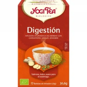Infusión Ayurvédica de Hierbas con Cardamomo, Hinojo y Jengibre en Bolsitas Ecológica Yogi Tea 17 Ud.