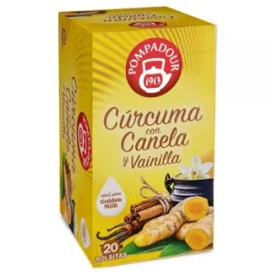 Infusión de Cúrcuma, Canela y Vainilla en Bolsitas Pompadour 20 Ud.