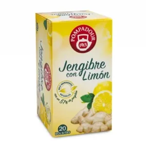 Infusión de Jengibre con Limón en Bolsitas Pompadour 20 Ud.