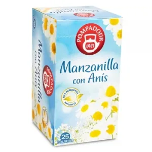 Infusión de Manzanilla con Anís en Bolsitas Pompadour 25 Ud.