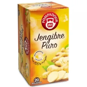 Infusión de Jengibre Puro en Bolsitas Pompadour 20 Ud.