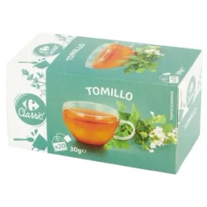 Infusión de Tomillo en Bolsitas Carrefour Classic 20 Ud.