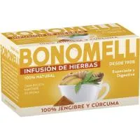 Infusión de Jengibre y Cúrcuma Bonomelli, Caja 16 Sobres