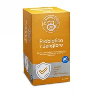 Infusión Probióticos y Jengibre en Bolsitas Pompadur 15 Ud.