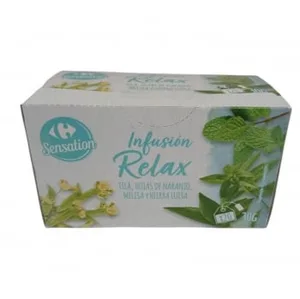 Infusión Relax en Bolsitas Carrefour Sensation 20 Ud.