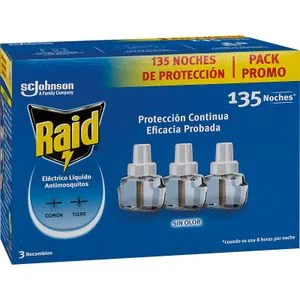 Insecticida Eléctrico Dos Recambios Más Uno 1 u