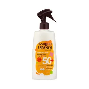 Instituto Español Protector Solar en Spray para Niños y Pieles Sensibles con FPS 50+ (muy Alto) 300 Ml.