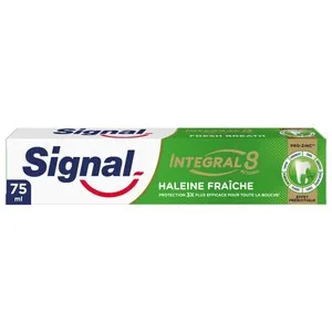 Signal Integral 8 Pasta de Dientes para un Cuidado Bucal Integral y un Aliento Fresco 75 Ml.