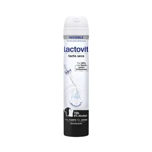 Lactovit Invisible Desodorante en Spray para Mujer, Protección hasta 72 Horas 200 Ml.