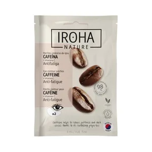 Iroha Natura Parches Antifatiga para el Contorno de Ojos con Cafeína y Vitamina C 2 Uds.