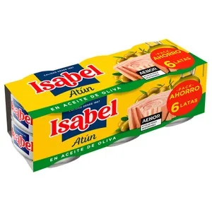 Isabel Atún en Aceite de Oliva Pack 6 Uds. X 52 G. 312 G