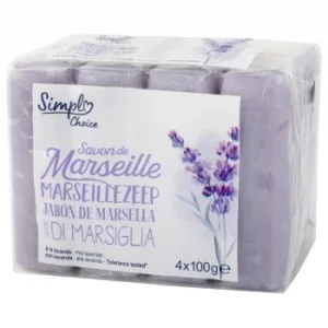 Jabón de Manos de Lavanda en Pastilla Simpl Choice 4 Ud.