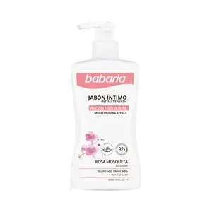 Babaria Jabón Intimo con Rosa Mosqueta y Acción Hidratante 300 Ml.