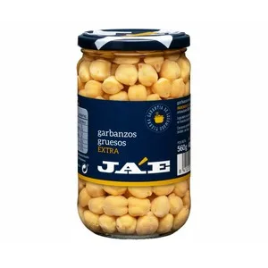 JAE Garbanzos Cocidos  Frasco de 500 G. 400 G