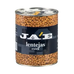 JAE Lentejas Cocidas Lata de 500 G.