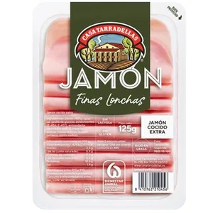 Jamón Cocido Extra en Lonchas Finas sin Gluten sin Lactosa Casa Tarradellas