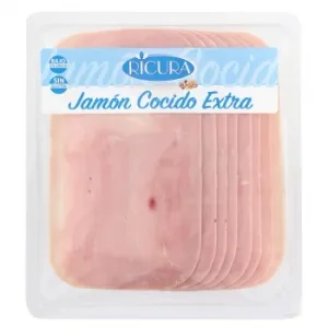 Jamón Cocido Extra Loncheado Ricura el Pozo sin Gluten 300 G