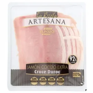 Jamón Cocido Extra Receta Artesana el Pozo sin Gluten y sin Lactosa 170 G